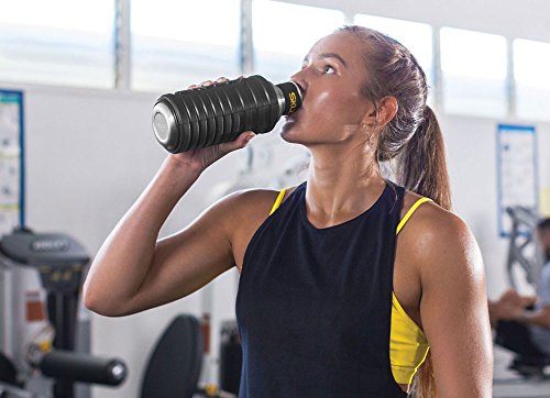 SKLZ Hydro-Roller - Stainless Steel Water Bottle with High Density Foam Roller Exterior