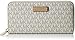 Michael Kors Women's Jet Set Item Za Continental-Signature, Vanilla