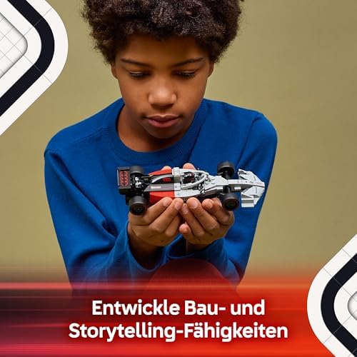 Speed Champions Audi Revolut F1 Team R26 Rennwagen Spielzeug - Modellbauset mit sammelbarer Rennfahrer Minifigur - Geburtstagsgeschenk für Jungen ab 10 Jahren & jugendliche Motorsportfans - 77259