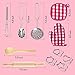 Conthfut Cooking Toys for Girls Toddler Kids' Cooking Kits Baking Chef Set - 13 PCS Kids Kitchen Set Includes Chef Hat, Apron, Cookie Cutters & Baking Utensil for Toddler Girl Toys Age 3+