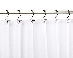 CHICTIE Black Shower Curtain Hooks