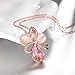Dilanco Rose Gold Plated Opal Pendant Necklaces for Women with Swarovski Elements Cubic Zirconia Crystal