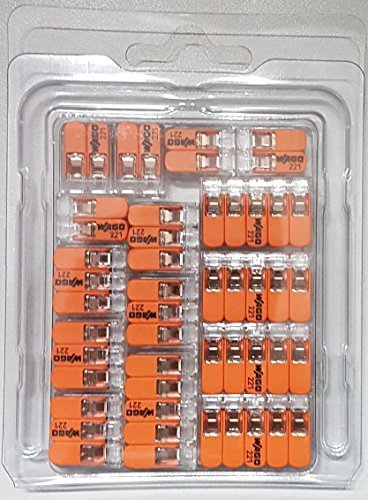 Wago Verbindungsklemmen GENISYS-SET® 5x221-412,5x221-413,5x 221-415 in praktischer transparenter wiederverschliessbaren Aufbe