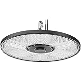 Lithonia Lighting Compact Pro Round LED High Bay Light, Ceiling Lighting Fixture, Adjustable 21000/24000/27000 Lumens, Select