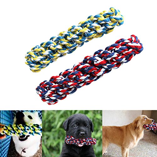 NNDA CO Pet Dog Rope Chew Multicolor Cotton Braided Corn Teeth Cleaning Molar Toy