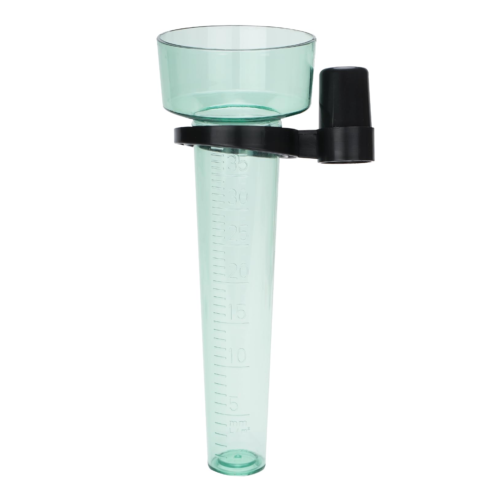 KINGLAKE Rain Gauges Plastic Rain Collector for Outdoor Garden, Clear Light Green