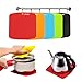 Silicone Trivet Mat, Pot Holder, Hot Pad, Spoon Rest with Multi-Purpose, 442°F Heat Resistant, Thick and Flexible - FDA Vacuum-Pack (Multi-color)