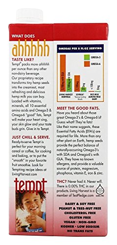 Living Harvest - Tempt Hempmilk Original - 32 oz.(pack of 2)