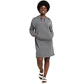 Hanes Womens Originals Soft Brushed Hoodie Dress, Fleece Hooded Dress with Kanga Pocket, Plus