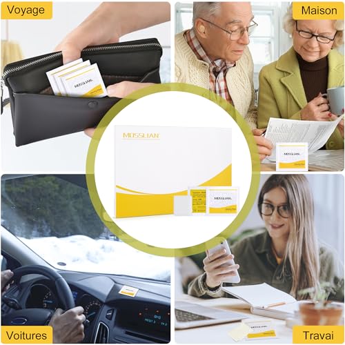 MOSSLIAN 100 x Hearing Aid Wipes, Cleaning Wipes for Ear Tips, Glasses, Screen, Telephone