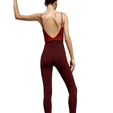 XYAIPR Mono de Yoga, para Mujer, Estiramiento Alto, Espalda ...