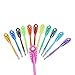 Jiulyning Peacock Feather Pattern Colored Gel Ink Pen, Fine Point 0.38mm, Pack of 12