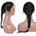 Eayon Human Hair Lace Front Wigs Pre Plucked with Baby Hair, 18inch Straight Bleached Knots Human Hair Wigs for Black Women 150% Density