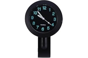 Motorcycle 7/8" 1" Handlebar Watch, Keenso Motorcycle Clock Universal Waterproof Motorbike Handlebar Clock for Cruiser Choppe