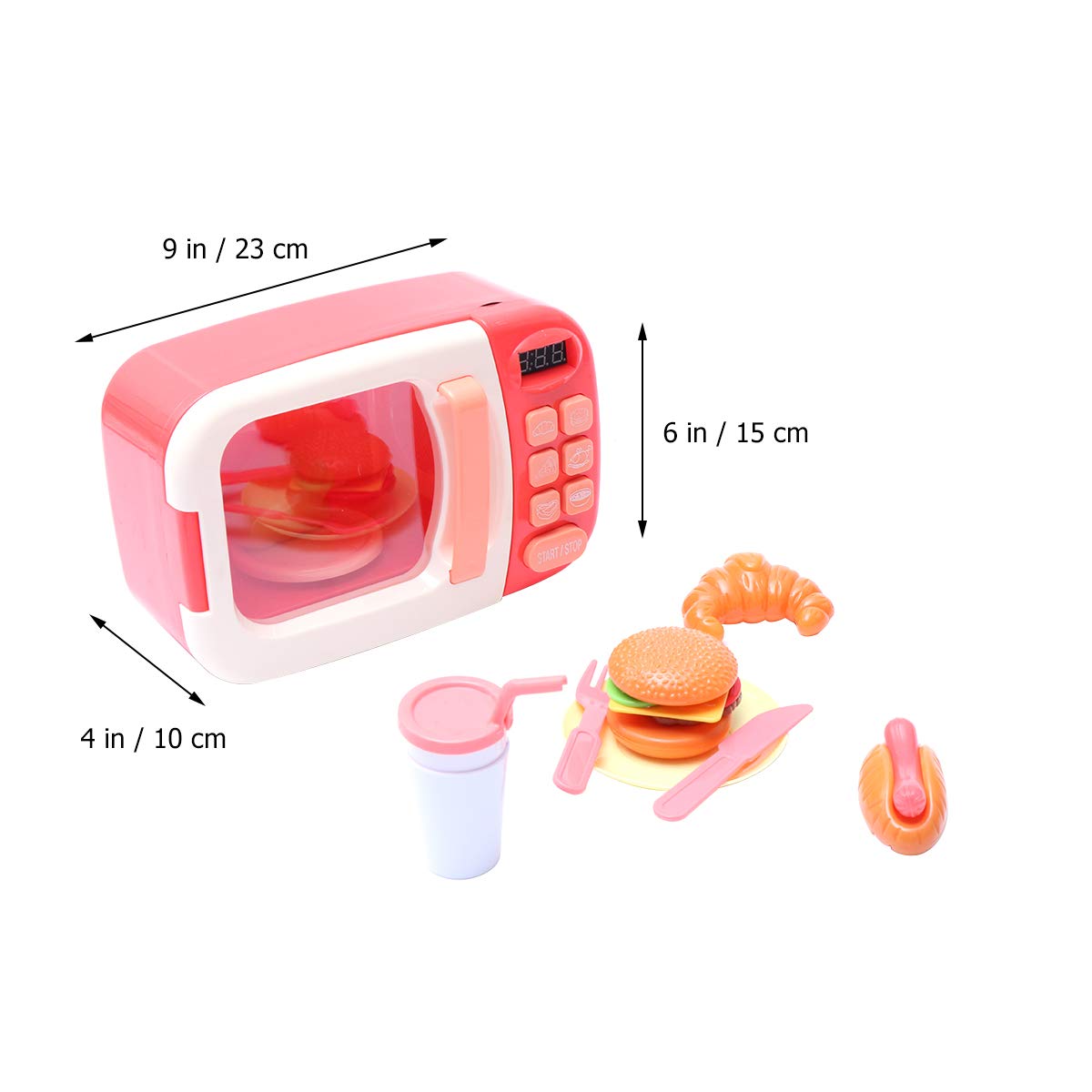 TOYANDONA Juguete de Microondas Giratorio con Luz Simulación de ...
