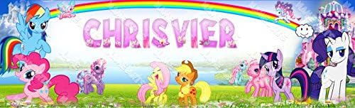 Personalized / Customized My Little Pony Name Poster Wall Decor Door Birthday Art Banner