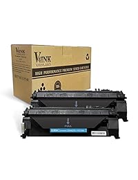 V4INK 2 Pack Compatible Repuesto para Cartucho de Tóner HP 05A CE505A - Negro para uso en impresoras HP LaserJet P2035, P2035n, P2055dn, HP Laserjet Pro 400 M401 M425 series