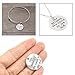 HUELE Pack of 20 Alloy Silver ''She believed she could so she did'' Round DIY Antique Message Charms Pendant for Making Bracelet and Necklace