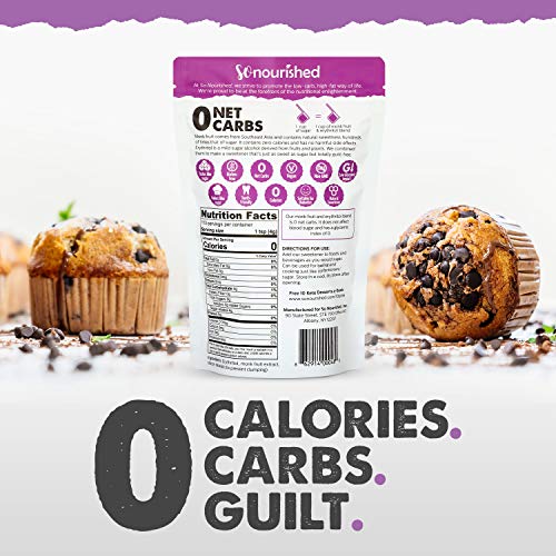 Powdered Monk Fruit Sweetener with Erythritol Confectioners (2.5 lb / 40 oz) Perfect for Diabetics & Low Carb Dieters - 1:1 Sugar Replacement - No Calorie Sweetener, Non-GMO, Natural Sugar Substitute
