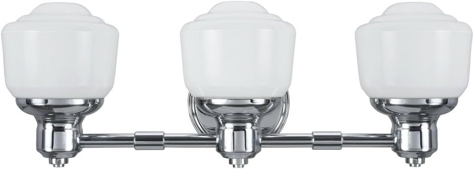 Aspen Creative 62078, Three-Light Metal Bathroom Vanity Wall Light Fixture, 21 1/2