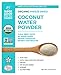 USDA Organic Coconut Water Powder - Freeze Dried, Gluten-Free, Non-GMO, Vegan, No Sugar Added, Kosher, 6 oz, 10 servings, made in the USA - Super Good For You Foods