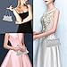 SelfTek Silver Clutch Purses Evening Bag for Women, Sparkly Rhinestone Purses Crystal Bag with Short & Long Chain for Women Wedding Prom Party