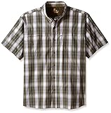 Carhartt Men's Big & Tall Force Mandan Button Down Short Sleeve Shirt