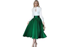 Dxvsaxi Ellen Costume Women Christmas Vacation Cosplay Ellen Shirt Halloween Top and Skirt Dress Brooch Suit