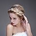 Bridalvenus Bride Wedding Headband Bridal Peal Halo Hair Accessory Headpiece for Women and Girls (Silver)