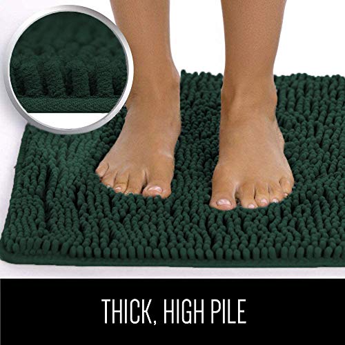 Gorilla Grip Original Luxury Chenille Bathroom Rug Mat, 30x20, Extra