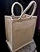 Natural Jute Burlap 6 Bottle Wine Tote Bag Reusable Jute Wine Carrier w/Divider (1)