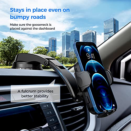 Mpow Car Phone Mount, Dashboard Car Phone Holder with Strong Sticky Gel