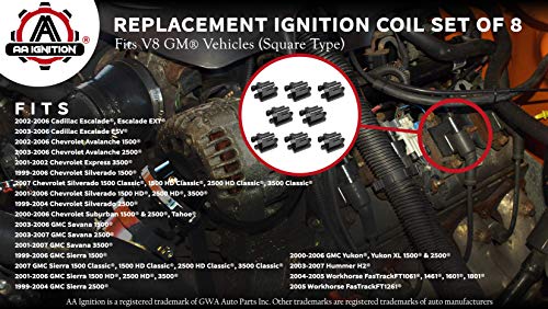 2 Ignition+Coil+Set+Silverado+Avalanche