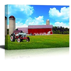 Canvas Wall Art for Living Room,Bedroom Home Artwork Paintings Farm Ready to Hang - 12x18 inches