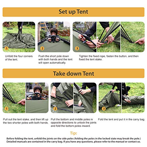 BFULL Instant Pop Up Camping Tents for 23 Person Family, Dome