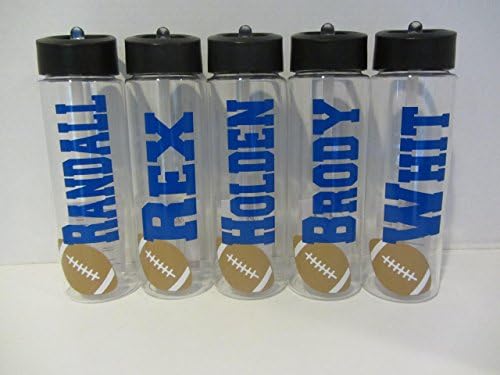 Personalized Football Sport Drink Water Bottle 24 ounce Team Gift