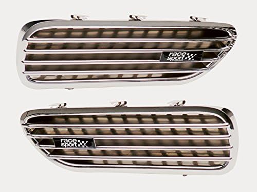 Sumex / Suministros Exteriores SA 3 Power Style Side Functional Air Intake Chrome Universal Air Intake Side For Automotive, The Look Of Your Car, Tuning, Require Cutting M3