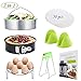 Instant Pot Accessories Set/Non-stick Springform Pan, Including Steamer Basket/Egg Steamer Trivet (Steaming Stand) / 50 Pcs Parchment Paper/Cooking Mitts/Dish Clip Fits 5,6,8 Qt Instant Pot