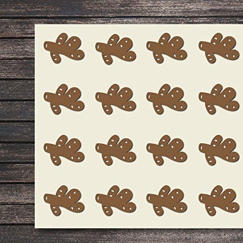 Ginger Food Root Healthy Health Craft Stickers, 44 Stickers at 1.5 Inches, Great Shapes for Scrapbook, Party, Seals, DIY Projects, Item 800995