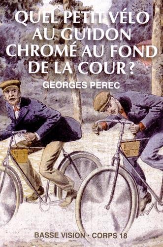 Quel petit vélo au guidon chromé au fond de la cour ?