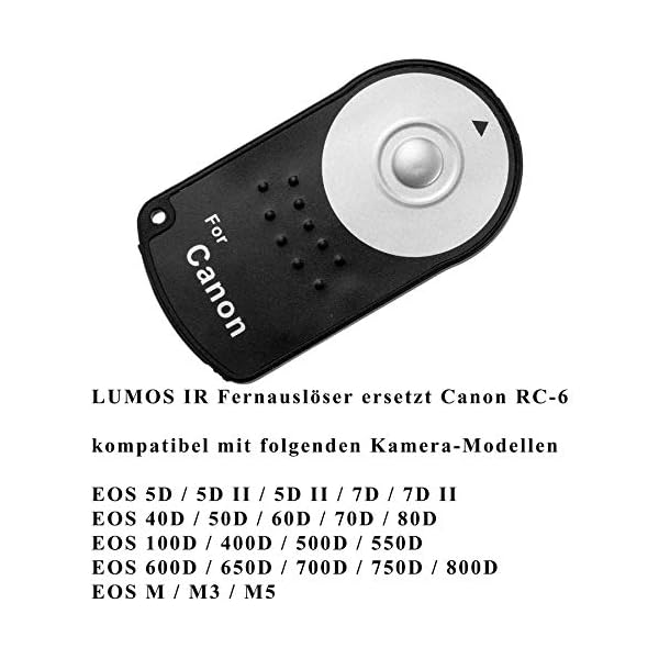 LUMOS Fernauslöser RC-6 Gegenlichtblende EW-63C 58mm Polfilter UV Filter Set - Zubehör passt zu Canon Objektiv EF-S 18… – Bild 4
