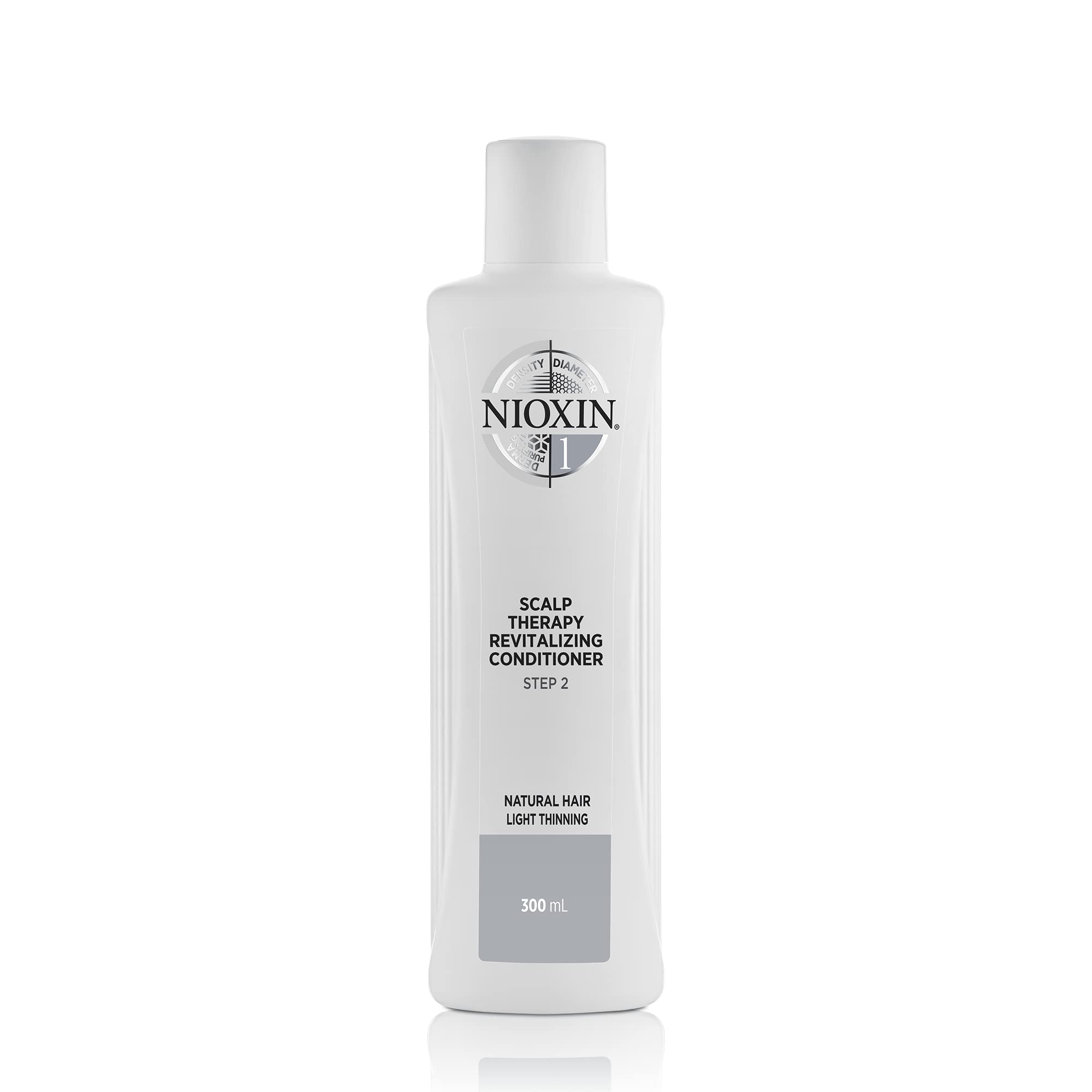 Nioxin 3-Part System, System 1 Natural Hair with Light Thinning, Hair Thickening Treatment, Scalp Therapy, Conditioner 300ml