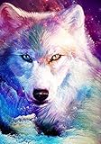 DIY 5D Diamond Painting Kits for Adults, Full Drill Crystal Rhinestone Embroidery Pictures Arts Craft for Home Wall Decor Gift Wolf (16