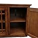 Leick Home 82360 Solid Wood Mission Oak Four Door TV Stand For 65