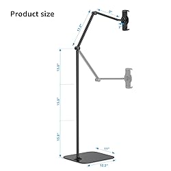 BEWISER Tablet Floor Stand，Adjustable Universal
