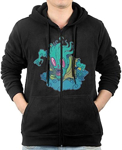WRTU Kumo The Cloud Yokai Mens Guys Big Pockets Cheap Full Zip Lightweightcool Sweatshirts