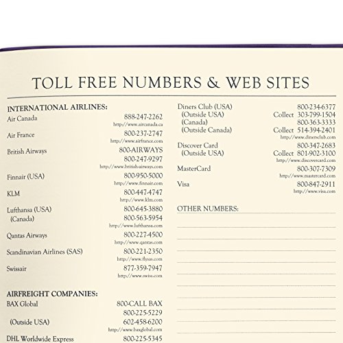 2020 Large Weekly Leather Planner by Gallery Leather - Open Format 9.75"x7.5" - Camden Violet (Purple)