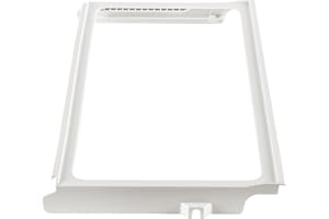 SALUGRE OEM W11368751 W10905531 Refrigerator Crisper Drawer Cover Frame Compatible with Whirlpool Amana Kenmore Maytag Ikea, Replacement Part W10904001 4929301 PS12723962 PD00053175 AP6888387 EAP12723962
