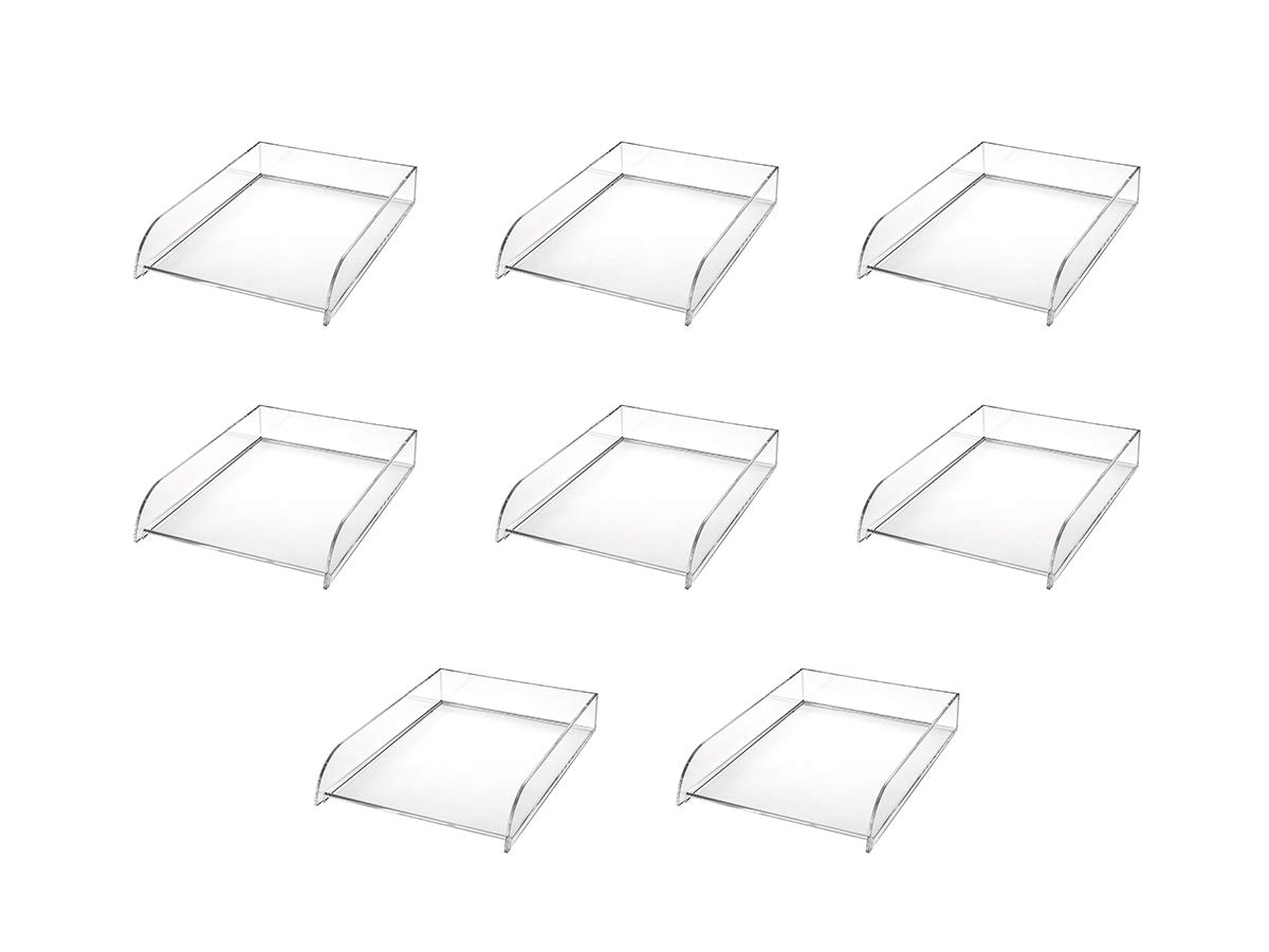 Osco Clear Acrylic Stacking Letter Tray (Pack of 8)