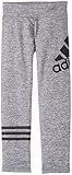 adidas Toddler Girls' Active Workout Pant, Khaki Heather, 2T